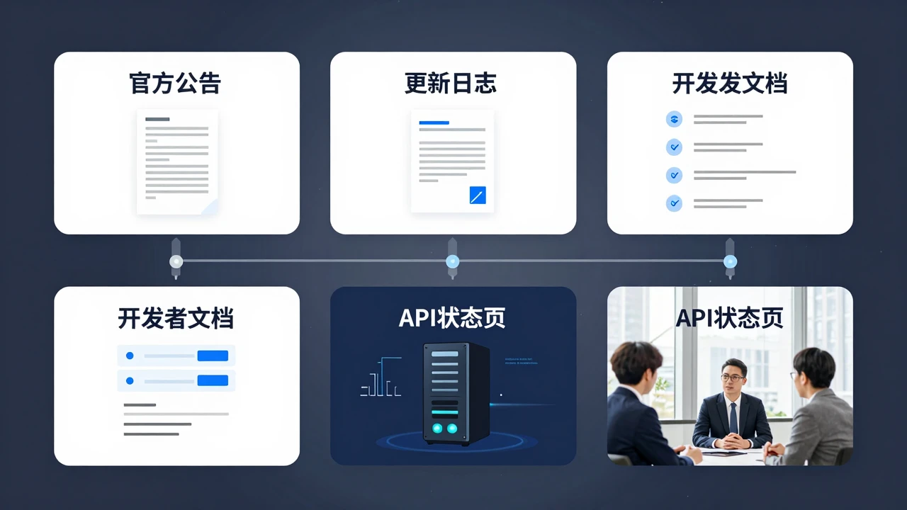 大模型更新消息的四步核验流程示意图