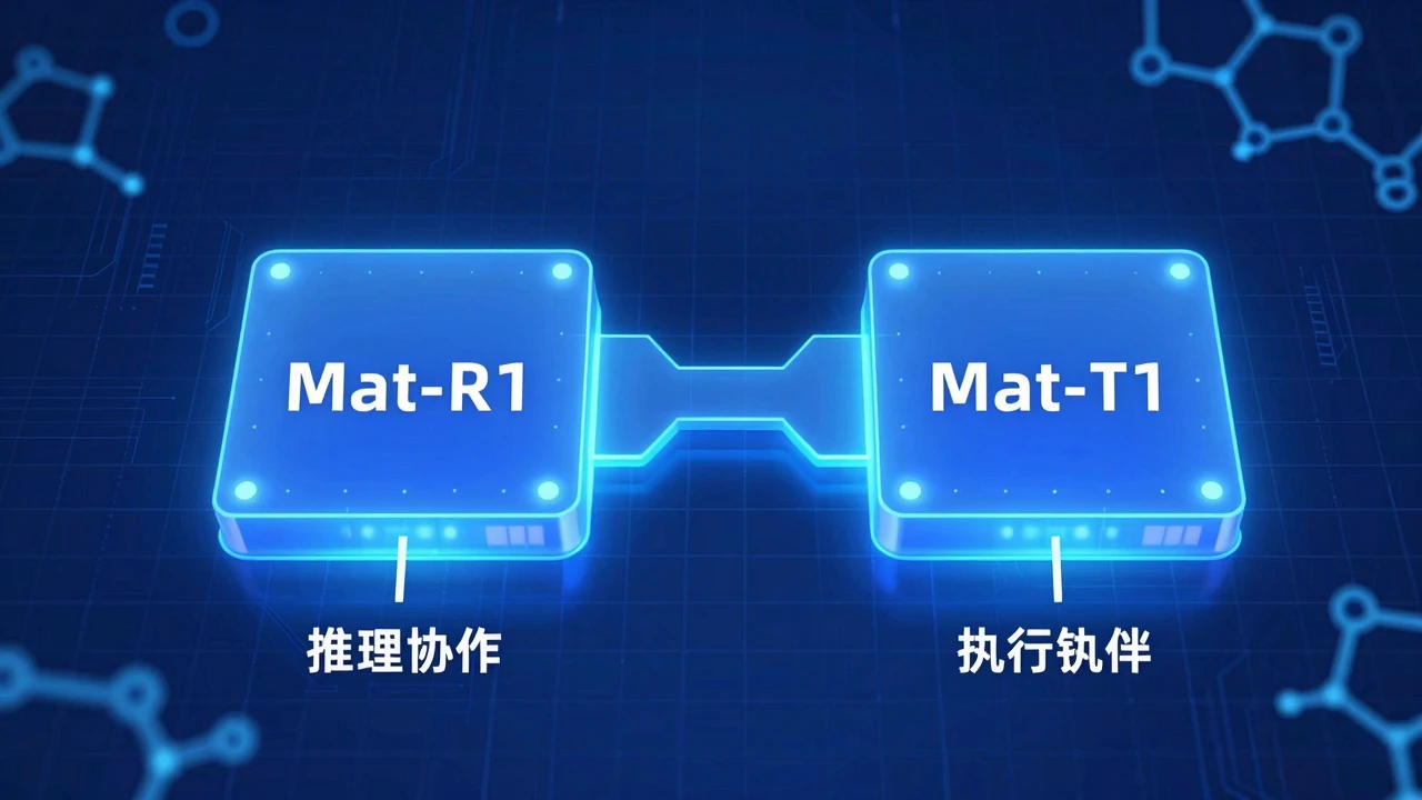 MatBrain双模型协作架构示意图