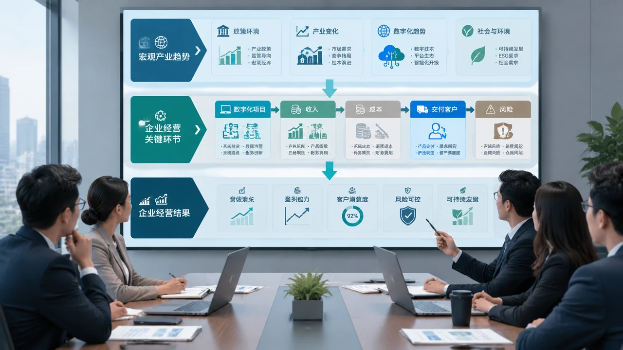 从产业趋势到企业经营结果的数字化指标框架