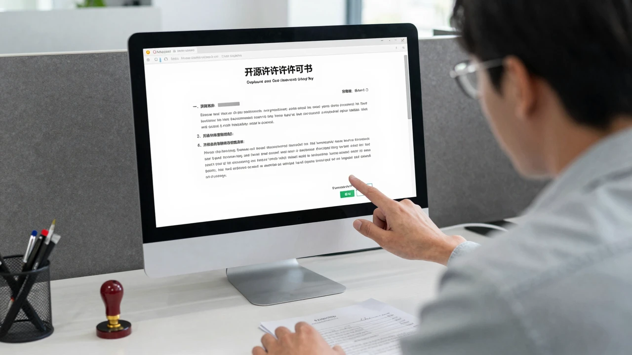 企业管理者核验开源模型许可证条款